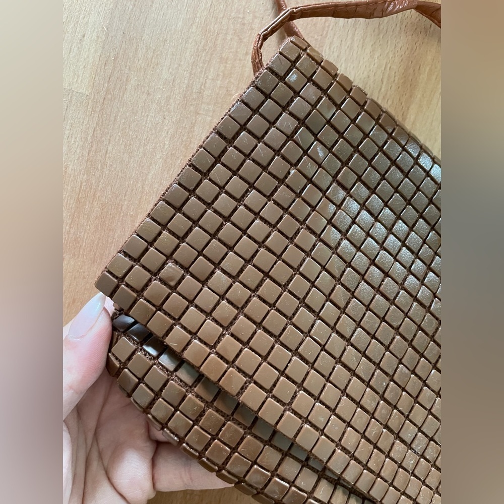 Vintage beaded clutch with shoulder strap - Picture 4 of 5